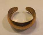 Itaor Hand Hammered Gold Plated Sterling Cuff Bracelet
