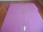 Brand New Silver Plated Pendant Necklace - 32" Long