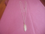 Brand New Silver Plated Pendant Necklace - 32" Long