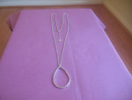 Brand New Silver Plated Pendant Necklace 32" Long