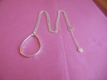 Brand New Silver Plated Pendant Necklace 32" Long