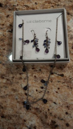 New - 2 Different Necklace with Earrings Sets