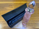 Big pink crystal perfume bottle