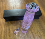 Big pink crystal perfume bottle