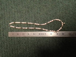 Handmade Light Pink Cultured Freshwater Pearls &Metal Flowers Necklace