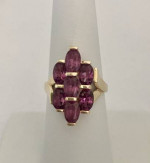 Rhodolite Purple Garnet Ring 14k 5.1 Grams Retail Price $1225