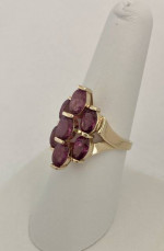 Rhodolite Purple Garnet Ring 14k 5.1 Grams Retail Price $1225