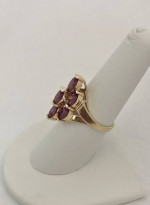 Rhodolite Purple Garnet Ring 14k 5.1 Grams Retail Price $1225