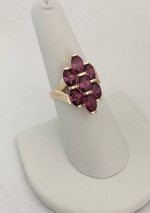 Rhodolite Purple Garnet Ring 14k 5.1 Grams Retail Price $1225