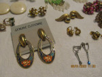 13 prs clip on earrings