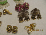 13 prs clip on earrings
