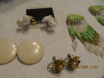 13 prs clip on earrings