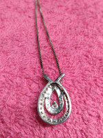 Sterling & Genuine Diamond necklace.