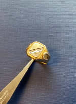 Ring For Men - 18kt Solid Gold with Diamond