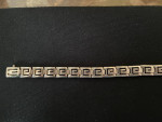 Men's Sterling Silver Greek Key Bracelet, 8 Inch