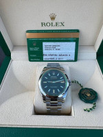 ROLEX Milgauss 116400GV Black dial Green crystal Box and Papers stainl