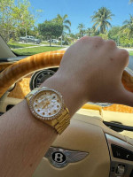 Rolex Day-Date 36 36mm President mop ruby dial diamond bezel 18238