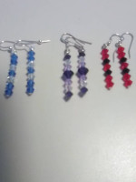 3 pair Swarovski dangle earrings