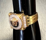 14K gold 38 diamonds Versace