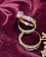 wedding rings two women's one men's brand new gold