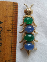 Centipede Brooch Winard Gold Filled