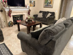 Living room furniture sofa live seat coffee and end table