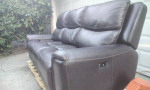 Carey Leather Power Reclining Sofa with Power Headrests
