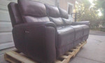 Carey Leather Power Reclining Sofa with Power Headrests