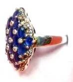 Beautiful Blue Sapphires And Diamonds Ring
