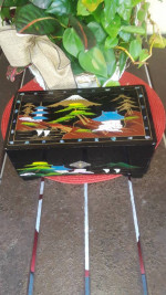 Japanese Lacquer 1950s Musical Jewerly Box, Crestline