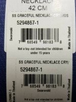 Swarovski Graceful CRY/ROS Necklace, Rose Gold Plated, 5294867-1 - NEW
