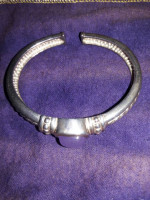 Sterling silver bracelet + chain