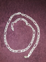 Sterling silver bracelet + chain
