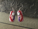 Fused glass earrings