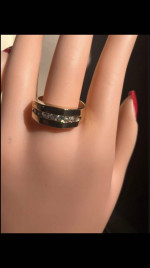 Men yellow gold /diamond ring