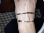 14k Gold Curb Link Bracelet 24cm