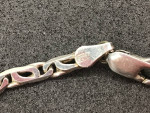 Vtg Women's Sterling Silver Mariner Anchor Link Bracelet 5mm Italy 7"