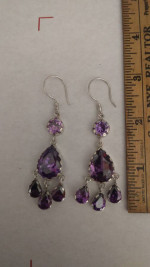 Amethyst earrings