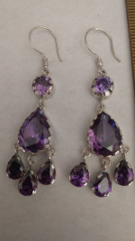 Amethyst earrings