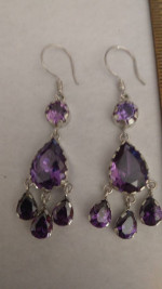 Amethyst earrings