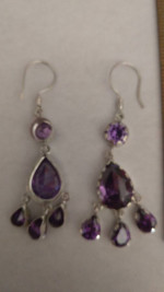 Amethyst earrings