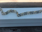 8.00CT HUGS&KISSES DIAMOND BRACELET. 26 GRAMS 14K APPR. $24,000