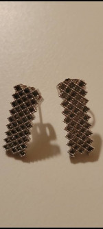 silver earrings and necklace $75 each