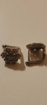 silver earrings and necklace $75 each