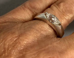 Diamonique™ Sterling Marquise East/West CZ Ring Size 6