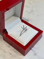 14K White Gold Engagement Ring