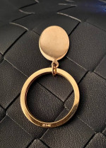 14k Gold Key Ring