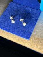 New Diamond earrings 14k gold