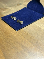New Diamond earrings 14k gold