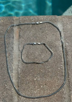 Sterling silver Bracelet and Necklace set